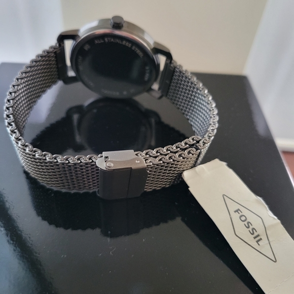 Men's FOSSIL Stainless Steel Mesh Strap Watch NWT - No Box 🕶 - Picture 3 of 4